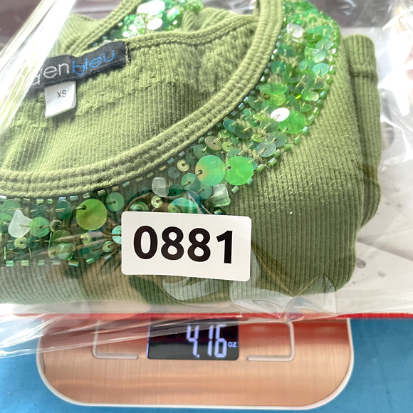 90s VTG Cami Top XS Earthy Grunge Goblin Sequin Forest 70s Wacky Funky Retro - Picture 10 of 10